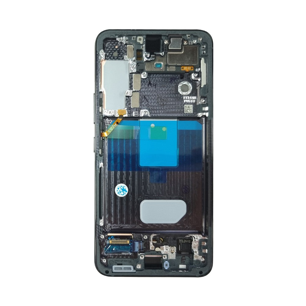 Samsung Galaxy S22 5G S901B OLED Screen Replacement Digitizer with Frame GH82-27520A/27521A (Gold)-Phantom Black Samsung Galaxy S22 5G S901B OLED Screen Replacement Digitizer with Frame GH82-27520A/27521A (Gold)-Phantom Black